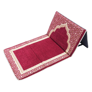 Tappetino da <span class=keywords><strong>Preghiera</strong></span> Musulmano in Poliestere con Bordo Geometrico Elegante, Lavabile, per Anziani o Preghiere Prolungate, Uso in Viaggio - Product Image 6