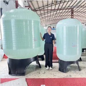 10000lph PLC nước uống nhà máy xử lý thẩm thấu ngược inversa nước RO hệ thống với FRP màng cấp thực phẩm xe tăng