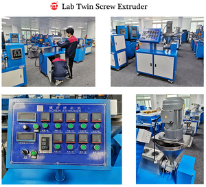 PP PE <span class=keywords><strong>PVC</strong></span> ABS PA PMMA LDPE máy đùn trục vít đơn cho nhựa - Product Image 3