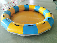Parc aquatique gonflable familial, toboggan rond, radeau en PVC, certifié CE, 5-10 passagers