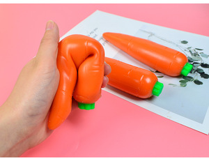 GL Jouet à presser géant en forme de carotte, banane, légume, anti-stress, non écrasable, pour enfants, jouet souple en forme de carotte - Product Image 6