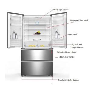 558L Home <b>Kitchen</b> <b>Appliance</b> Cooling and Frost Free French Door Refrigerator Smart - Product Image 2