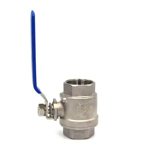 stainless steel 304/316 (CF8/CF8M) casting screwed 2pc ball valve