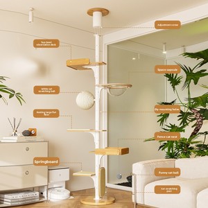 Centro Attività per Gatti <span class=keywords><strong>Cat</strong></span> Villa, Struttura per Arrampicata di Alta Qualità, Design Robusto, Resistente all'Usura, Sisal Sicuro e Non Tossico, Stile B4 - Product Image 2