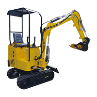 Une marque de Chine terre creuser coupe arbre cisaillement débroussailleuse minière hydraulique 1 tonne Mini pelleteuse petite pelle à vendre par le propriétaire