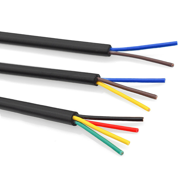 UL2464 0.3 Square Gray 22AWG High Flexible Power Cable 3/5/10 Core Copper Conductor PVC Shielded Multi-Core Control Cable