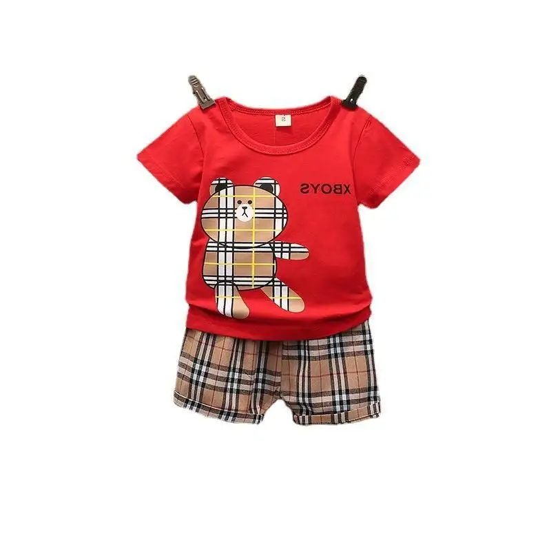 En stock vêtements bébé garçon printemps vêtements enfants garçons et filles jeux 7 ans vêtements garçon