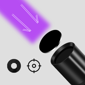 365nm <span class=keywords><strong>LED</strong></span> UV đèn pin mini tia cực tím bút ánh sáng màu đen Đèn xách tay Detector <span class=keywords><strong>Torch</strong></span> cho pet điện bằng AA pin - Product Image 4