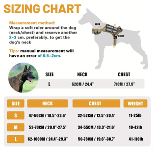 Arnés Táctico para Perro de Servicio con Asa de Control, Sin Tirones, Ajustable, Reflectante, para Paseo y Entrenamiento Fácil - Product Image 4