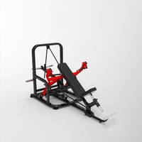 Machine à presser les épaules en position couchée, à charge par plaques, construction en acier, pour le développement des deltoides, entraînement de force en salle de sport, sécurité