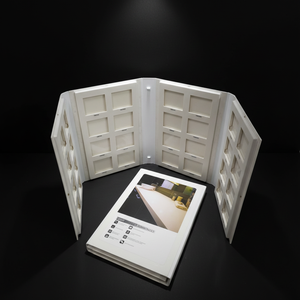 Nuovo Arrivo: Catalogo Campionario di Piastrelle Effetto Pietra e Moquette / Espositore Brochure in PVC - Product Image 1