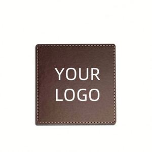 Sous-verres simples en cuir noir, résistants à la chaleur, tapis antidérapants ronds pour la cuisine, la table à café, cadeaux de déménagement - Product Image 3
