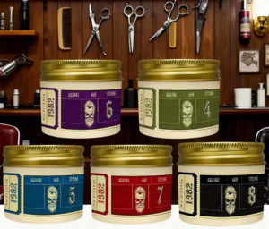 Organic Extra Hold 125ml Private Label <strong>Hair</strong> Styling <strong>Wax</strong> Firm Pomade for <strong>Men</strong> with Organic Cream for Curly <strong>Hair</strong> - Product Image 2
