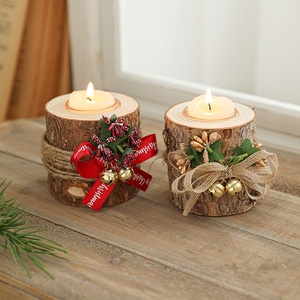 Rắn Gỗ Giáng Sinh Nến Chủ Thanh Lịch Kỳ Nghỉ Trang Trí Nội Thất Cho Đám Cưới Hương Thơm <span class=keywords><strong>Container</strong></span> Giữ Cốc Cho Ánh Nến Bữa Ăn Tối - Product Image 3
