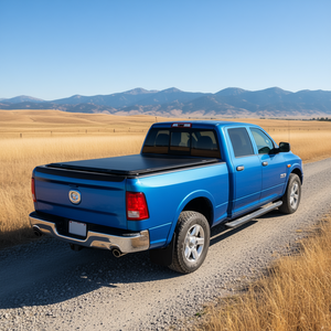 Couverture de benne en alliage d'aluminium rigide pour Dodge Ram 1500 2002-2024, couverture de benne rétractable imperméable avec installation sans perçage - Product Image 2