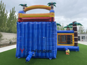 Château gonflable commercial à thème de dessin animé, château bleu en PVC, maison de rebond avec souffleur, parc pour enfants, chiens et famille, vente chaude - Product Image 6