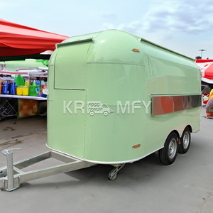 Camion de restauration rapide pour pizzas, en acier inoxydable, avec cuisine entièrement équipée, chariot mobile pour glaces - Product Image 3