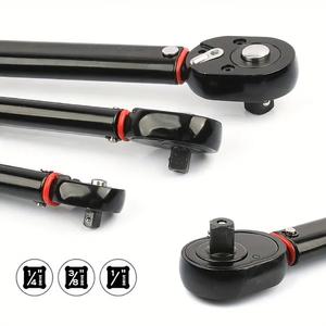 Clé dynamométrique professionnelle OEM à cliquet, embouts 1/4'', 3/8'', 1/2'', tube plat durable, clé de réparation automobile - Product Image 2