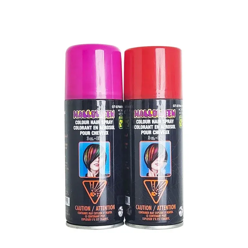 Produits de coiffure en aérosol pour hommes avec logo personnalisé spray de coloration temporaire pour cheveux à changement de couleur d'urgence