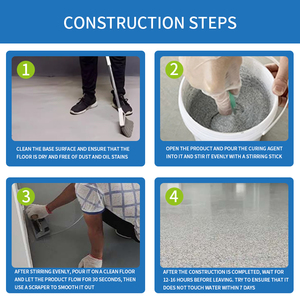 Revestimiento Epóxico para Pisos con Efecto Mármol de Alto Brillo, Pintura Impermeable para Interiores y Exteriores, Epóxico con Arena de Color, Pintura Autonivelante para Pisos - Product Image 6