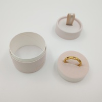 Boîtes d'emballage pour bijoux avec logo personnalisé, boîte ronde, tube en carton pour bijoux