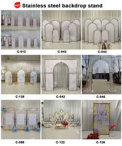 Customized Detachable <b>Gold</b> Wedding Metal Arch Modern Style SMOOTH Iron Backdrop for Events and <b>Parties</b> New Arrival <b>Decorations</b> - Product Image 5