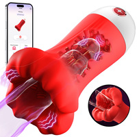JiaYi Big Mouth Aircraft Cup Fernbedienung Vibrations-USB-Akku Wasserdicht 9-Gang-Simulation Tragbar