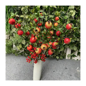 Ramas de Granada Artificiales Queyiyi de 84 cm, Rojas y Verdes, Fruta Decorativa para el Hogar, Accesorios de Fotografía - Product Image 5