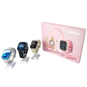 Nuovo A58 PLUS Smartwatch braccialetto di diamanti collana anello orecchino-IPS <span class=keywords><strong>Display</strong></span> IP67 elastico-funzione di pagamento - Product Image 5