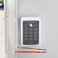 Lecteur de cartes RFID DFD étanche IP65 125KHz avec clavier ABS, sonnette LED, Wiegand 26, contrôle d'accès, OEM ODM, vente en gros