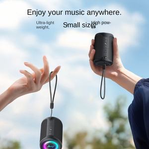 Nhỏ Xách Tay TWS Stereo <span class=keywords><strong>Surround</strong></span> Âm Thanh Màu Xanh Răng Loa RGB LED Loại C AUX TF Kết Nối Thẻ 5W Không Dây Pin-Powered - Product Image 3