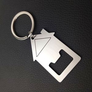 Custom Household Small <b>Gift</b> House Shape Hot Sale Custom Souvenir Bottle Beer Opener Metal Keychain - Product Image 2