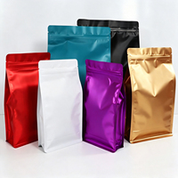 Sacs d'emballage alimentaire refermables à fermeture éclair, doublés de feuille d'aluminium, finition mate, à huit soudures latérales, qualité alimentaire, fournis directement par l'usine