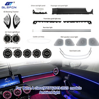 Kit d'éclairage d'ambiance intérieur pour Mercedes Benz W177 2019-2025 & W118 2020-2023 Glefon, 64 couleurs, plug and play, lampe d'ambiance