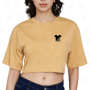 Camiseta Deportiva Holgada de Spandex Elástico para Mujer, Personalizada, con Hombros Caídos, Impresión Digital de Alta Calidad, Top Corto - Product Image 3