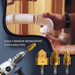 Broca escalonada PPR de <span class=keywords><strong>20</strong></span>, 25, 32 mm para tuberías de agua de 1/2, 3/4, 1 pulgada, herramienta de conexión para reparación de fugas por termofusión - Product Image 5