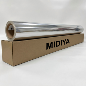 Rouleau de vinyle imprimable chromé argenté effet miroir, film auto-adhésif pour autocollants de moto, vélo, décalcomanies, matériel publicitaire personnalisé - Product Image 1