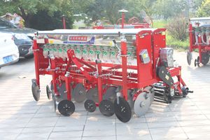 Plantador de trigo portátil <span class=keywords><strong>para</strong></span> agricultura, máquina de siembra de maíz de 14 filas, taladro, siembra y fertilizante - Product Image 6