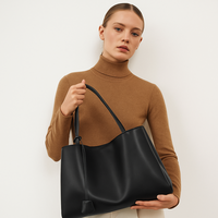 Sacs personnalisés en cuir véritable pour femmes Sacs à bandoulière de conception tendance Sac fourre-tout de grande capacité de travail du fournisseur chinois