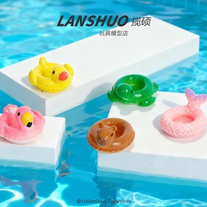 Lanshuo Resin Floating Swim Ring Cartoon Miniature 3D DIY Jewelry Set For Phone Case Bag Keychain Accessory - Product Image 4