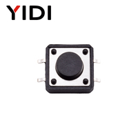 12x12 Micro Momentáneo SMD Interruptor táctil Panel SMT PCB On-Off Botón táctil de 4 pines Interruptor táctil 5 6 7 8 9 10 11 12mm de altura
