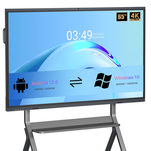ไวท์บอร์ดอัจฉริยะขนาด 75 นิ้ว จอแสดงผล LCD สำหรับห้องเรียนแบบอินเทอร์แอคทีฟ ขนาด 55/65/75/86/98/110 นิ้ว ระบบสัมผัสหลายจุด อิเล็กทรอนิกส์ ดิจิทัล อินเทอร์แอคทีฟ - Product Image 4