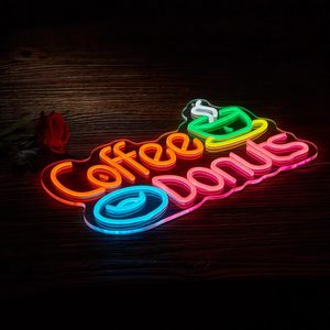 Letreros de Neón LED para Cafeterías, Letreros Decorativos Colgantes para Interiores, Luz Ambiental, Letrero para Tienda, Decoración de Pared, Luz Indicadora de Entrada, Personalizado - Product Image 6