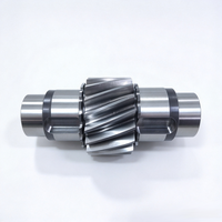 Arbre de transmission hélicoïdal en acier usiné CNC de précision personnalisable, pièces usinées sur mesure