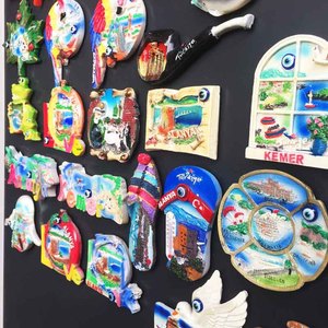Magnete da Frigo Decorativo in Resina Dipinta Stile Europeo 7-9cm, Souvenir Turistico Turco, Commercio all'Ingrosso Transfrontaliero - Product Image 3