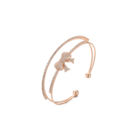 Bracelet élégant et raffiné, orné d'un joli nœud, style mode, double ou simple nœud, ethnique, unique, pour tous les jours