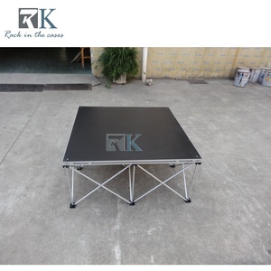 RK Smart <b>Stage</b> Portable Folding <b>Stage</b> <b>Platform</b> Black Aluminum Alloy Outdoor Event Wedding <b>Stage</b> - Product Image 2
