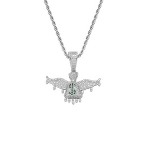 Colgante de Bolsa de Dinero, Accesorios Hip Hop, Colgante de Cartera con Alas y Símbolo de Dólar - Product Image 5