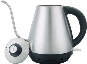 Nhà Thiết Bị <span class=keywords><strong>1.2L</strong></span> Nước Nồi Cà Phê Nồi Hơi Bạc Bằng Thép Không Gỉ Cổ Ngỗng Ấm Đun Nước Điện - Product Image 2