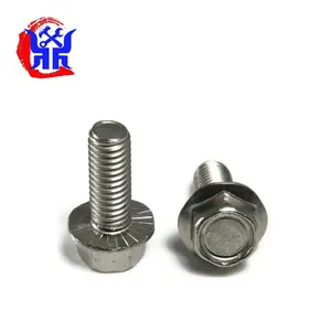 Small size Hexagon flange bolts 1/4" 5/16" 3/8" 1/2" thread diameter inch size